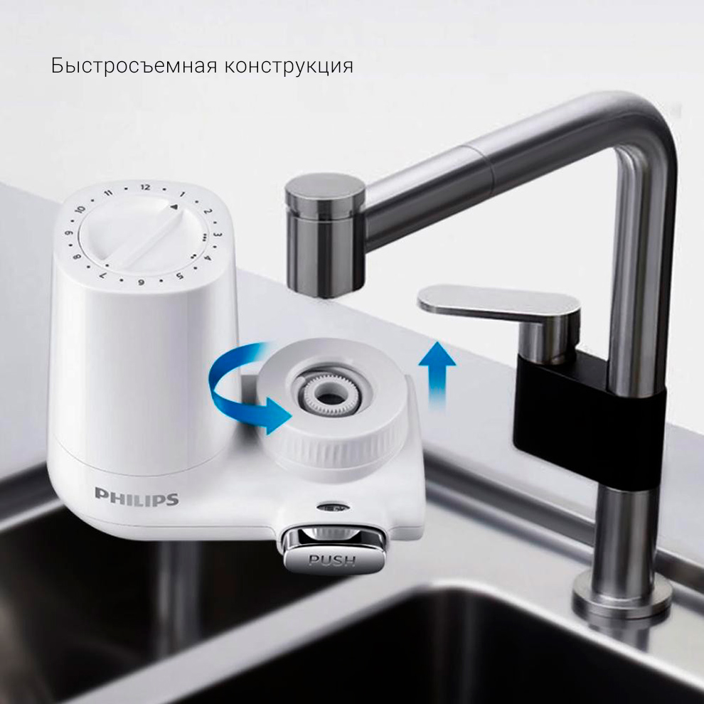 Фильтр-насадка на кран Xiaomi Philips X-Guard Portable Water Purifier