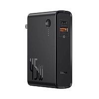 Внешний аккумулятор - зарядное устройство 2 в 1 Xiaomi Baseus GaN Energy Stack (Черный) — фото